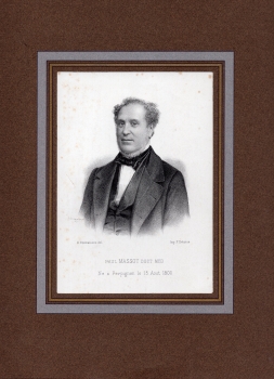 Massot Paul doctor and malacologist original steel engraving around 1830