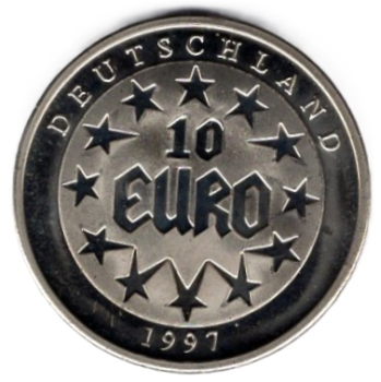 Medaille Deutschland 10 Euro 1997 Raub Der Europa Cu-ni