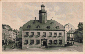 Meerane Sachsen Rathaus * um 1940