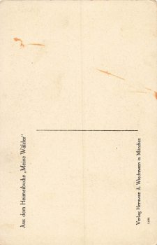 Meine Wälder Am Dorfbrunnen Künstlerkarte Otto Ubbelohde Mandt-Verlag * um 1920