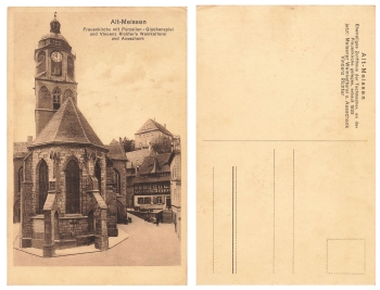 Meissen Frauenkirche Weinkellerei Vincenz Richter  um 1920