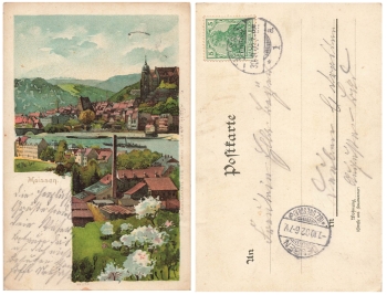 Meissen artist card M Naether o September 30, 1902