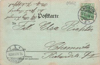 01662 Meissen Die Freiheit Mondscheinkarte o 1901