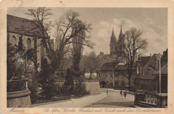 01662 Meissen Elbe St Afra Kirche Freiheit o um 1930