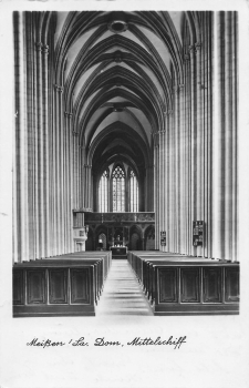 01662 Meißen Elbe Dom Mittelschiff o 1954