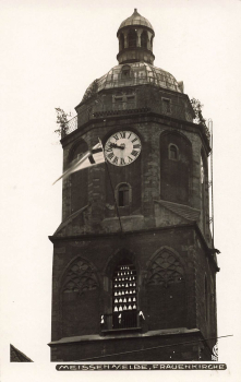 01662 Messen Elbe Frauenkirche * um 1930 Hahn-Foto