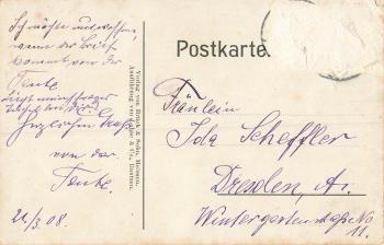 01662 Meissen Realgymnasium Künstlerkarte M. Näther o 1908