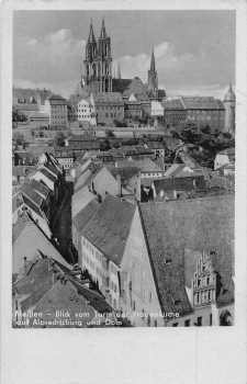 01662 Meissen Blick von Turm der Frauenkirche o 1961