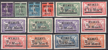 Memelgebiet Michel 87-94 * ungebraucht mit Falz Deutsche Besetzungsausgaben