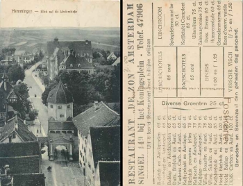 87700 Memmingen Westerstrasse, gebr. circa 1910