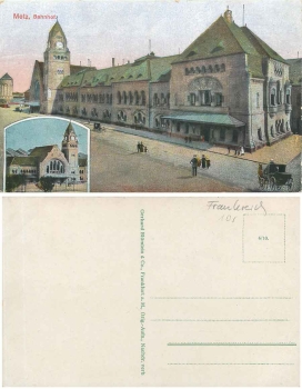 Metz train station * around 1910