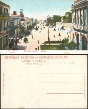 Mexiko Avenida Juarez *ca. 1920