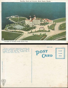 Miami Florida Beach Nautillus Hotel and Grounds * ca. 1920Miami Beach Florida Nautillus Hotel and Grounds * ca. 1920