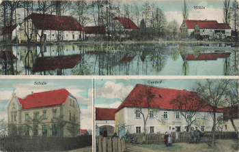 01920 Milstrich Gasthof Schule Mühle o 1922