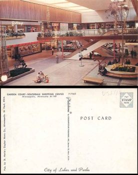 Mineapolis Minnesota Garden Court Southdale Shopping Center *ca. 1960