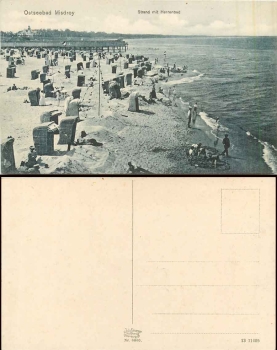 Miedzyzdroje district Wolin Strand with Herrenbad * approx. 1920