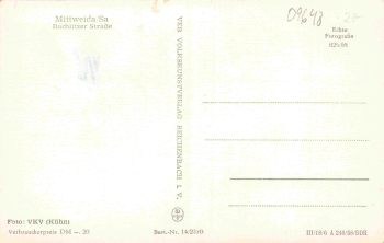 Mittweida Sachsen Rochlitzer Strasse * 1958