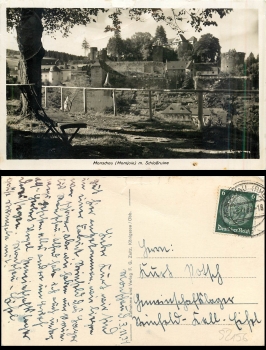 Monschau castle ruins o November 3, 1939
