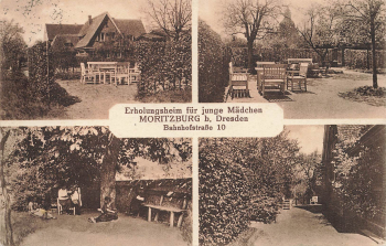 01468 Moritzburg Bahnhofstrasse 10 Erholungsheim für junge Mädchen o 1929