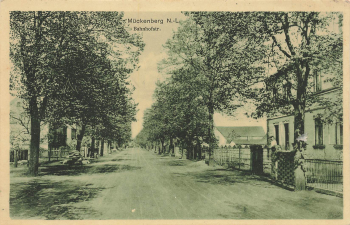 01979 Mückenberg Niederlausitz Lauchhammer Bahnhofstrasse Bahnpost Wittenberg-Kohlfurt ZUG 679 o 1926