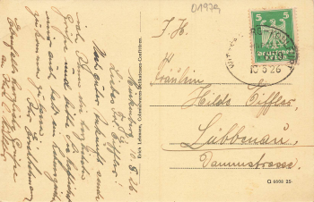 01979 Mückenberg Niederlausitz Lauchhammer Bahnhofstrasse Bahnpost Wittenberg-Kohlfurt ZUG 679 o 1926