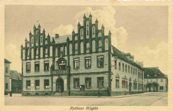 04769 Mügeln Rathaus gebraucht um  1920
