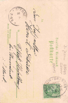 04769 Mügeln Gasthof zum Kronprinzen Litho o 1901