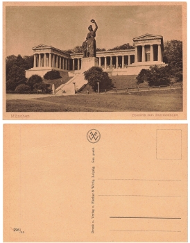 München Bavaria mit Ruhmeshalle *ca.1930