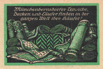07589 Münchenbergsdorf Thüringen Notgeldschein um 1920