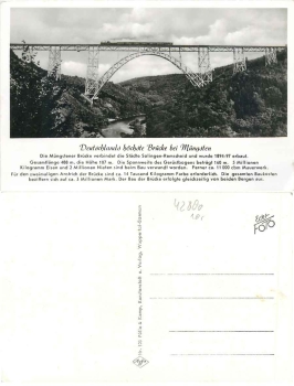 Solingen Muengsten Bridge * around 1950