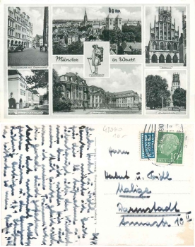 Muenster Westfalen o 21.8.1950