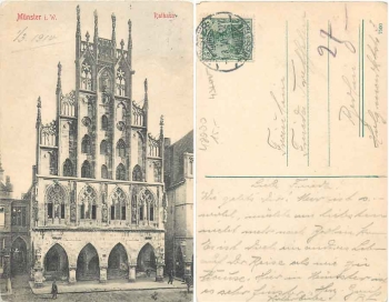 Munster Westfalen Rathaus o 01.10.1910