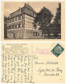 Mulartshuette Gasthaus Land postmark o 10.5.1940