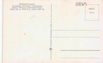 Muldenberg Vogtland Muldentalsperre * um 1940