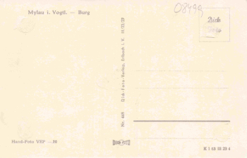 Mylau Reichenbach Vogtland Burg * 1963