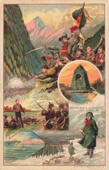 Napoleon: Commemoration of the Battle of the Nations – Lithograph, 1913