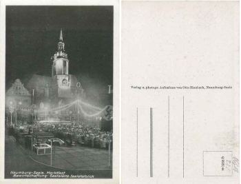 06618 Naumburg Marktfest Gaststätte Saaletalblick *ca. 1940