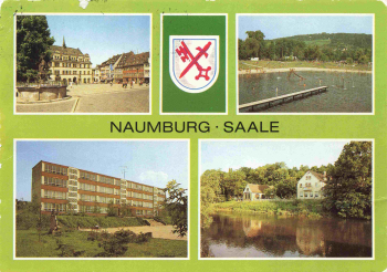 Naumburg Saale Mehrbildkarte o um 1987