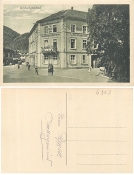 69151 Neckargemund Restaurant "zum goldenen Hirschen" * ca. 1920