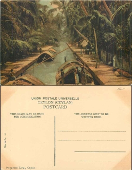 Negambo Kanal Ceylon *ca. 1920