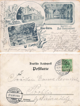 Neu-Ostra Dresden Restaurant Cyclist Station o 1898