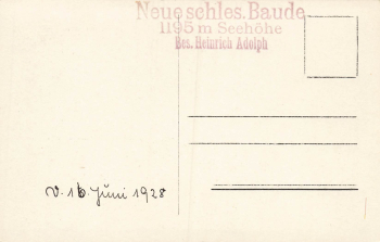 New Silesian Lodge Giant Mountains Silesia Schronisko na Hali Szrenickiej * 1928