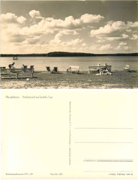 16775 Neuglobsow Stechlin-See Badestrand *1962 Hanich0632