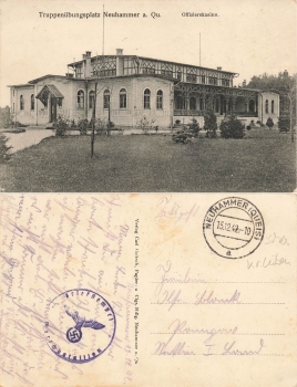 Neuhammer Queis Silesia Military Training Area Swietoszow Field Post Marching Battalion o 1942