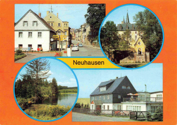 Neuhausen Erzgebirge Mehrbildkarte * 1987
