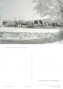 01776 Neuhermsdorf Erzgebirge im Winter *1978 Hanich2415