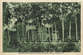 01904 Neukirch Lausitz Bahnhofswirtschaft Bahnpost Dresden-Zittau Zug 828 o 1936