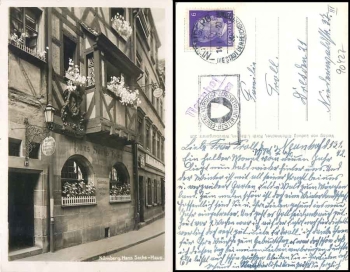90427 Nennhof via Nuremberg country postmark on postcard o 14.1.1942