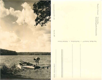 16818 Neuruppin Boltenmühle Bootsanlegestelle Tornow See *1962 Hanich0187
