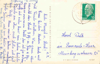 Neustadt Orla Gamsenteich mit Krankenhaus o 1965
